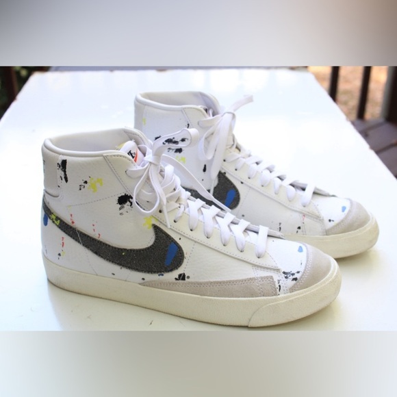 Nike Other - Nike blazer paint splatter sneakers